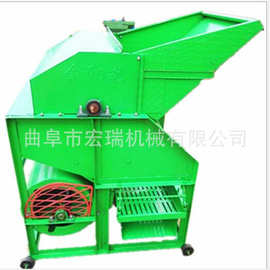 鲜花生 摘果机报价，干湿两用自装袋花生脱打图片收获机械