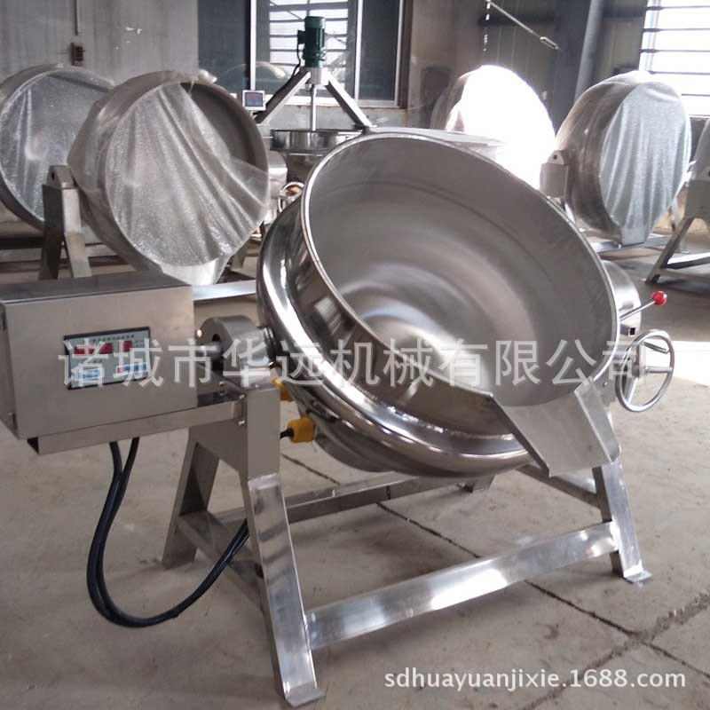 熬制夹层锅，刮底搅拌夹层锅， 电加热夹层锅蒸汽多功能商用