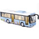 [Boxed] Eagle Global Travel Bus Alloy Sound and Light Car Model Open Door Children's Toy Car 6011B