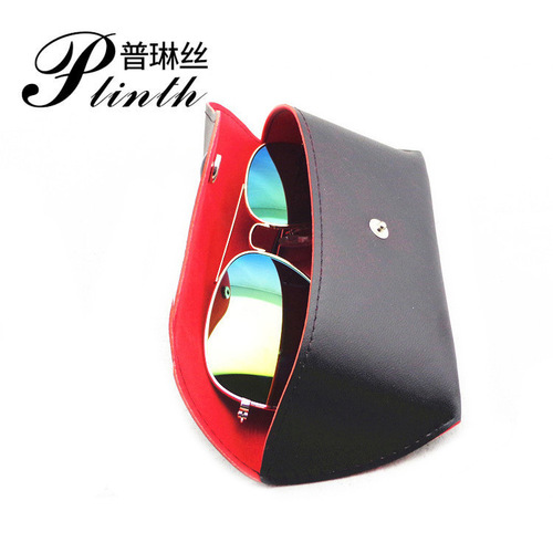 3026 special leather glasses case for sunglasses, soft bag snap sunglasses case, retro sunglasses case