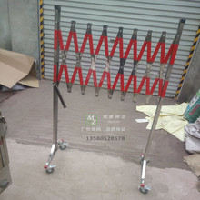 可移动片式收缩栅栏不锈钢围栏1.2*2.5米不锈钢伸缩安全围栏