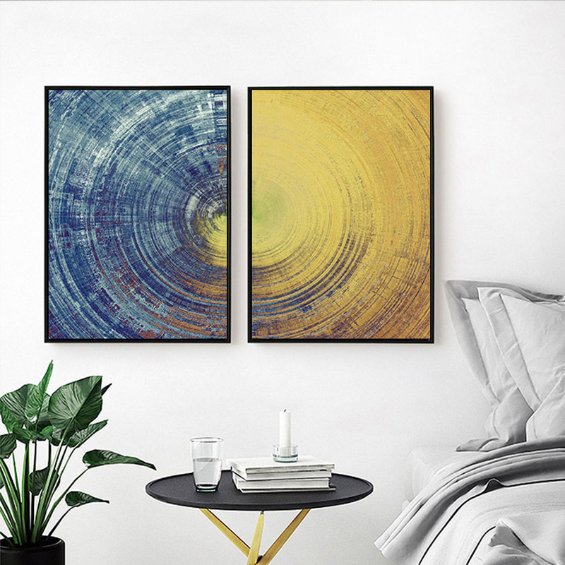 Modern minimalist and abstract geometric decorative painting living…