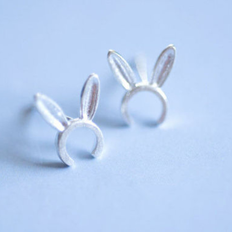 Lapin Oreille Boucles D'oreilles Alliage Placage Vente Chaude En Europe Et Amérique Animal Mignon Lapin Oreille Goujons Étudiant Oreille Stud En Gros display picture 7