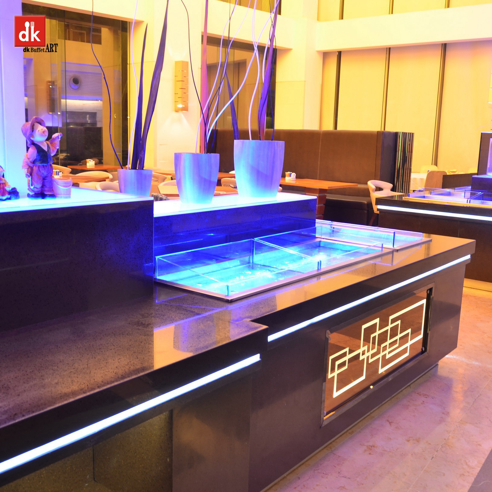 自助餐台 西餐店厨房设备 工作台冷柜