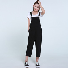 孕妇阔腿裤春秋季新款大码怀孕期韩版潮孕妈夏宽松孕妇背带裤七分