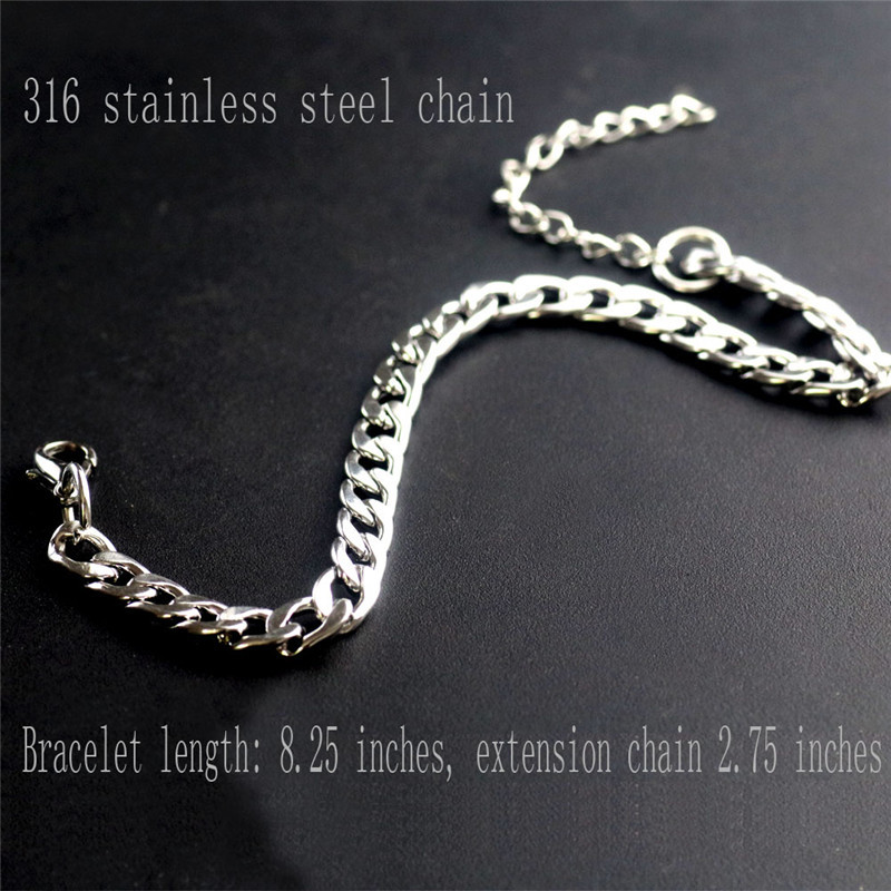 Fashion Geometric Titanium Steel No Inlaid Men's Bracelets display picture 3