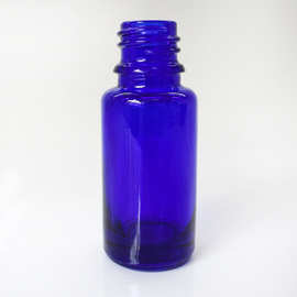 15ML蓝色细长款精油瓶 药玻玻璃瓶原液精华瓶 厂家直销靛蓝玻璃瓶