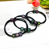 Hair accessory, hair rope with letters, case, Korean style, 2 in 1