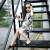 Set, summer summer clothing, trousers, western style, with short sleeve, suitable for teen