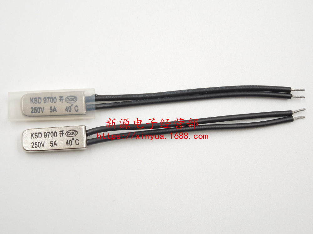 KSD9700 金属壳温控开关 感温片 热保护器 常开 40度 40°C