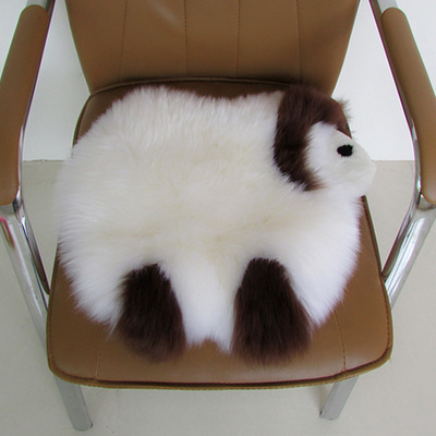 Pure wool table chair Seat cushion Office Plush Sofa cushion Cartoon Computer chair stool wool cushion wholesale
