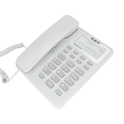 厂家直销美迪声办公免电池来电显示电话机 双接口24首铃声时尚座|ms