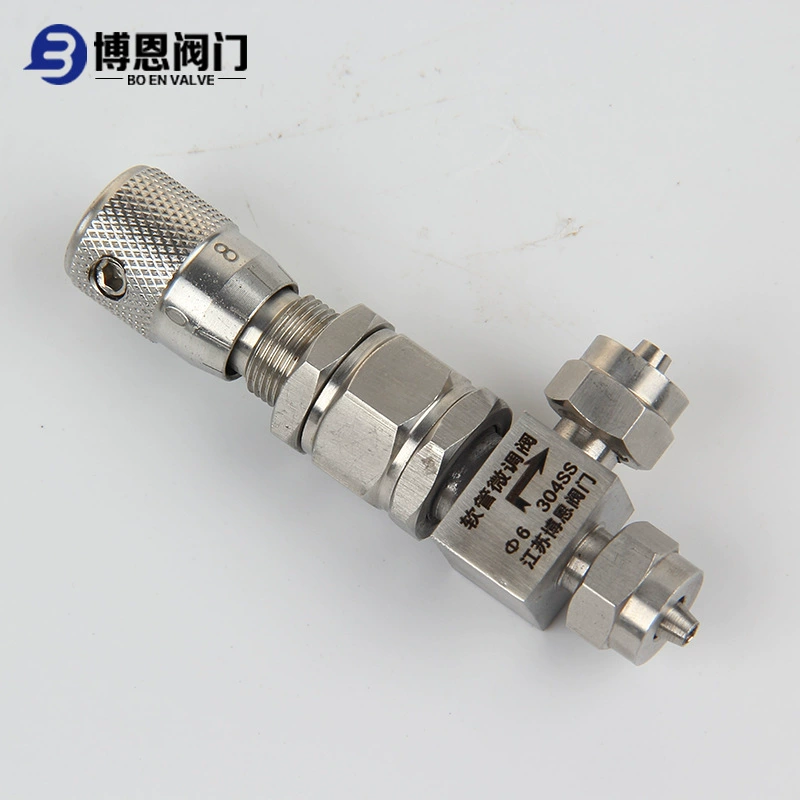 Нержавеющая сталь высокой точности шланг микро регулировочный клапан под прямым углом клапан регулирования потока