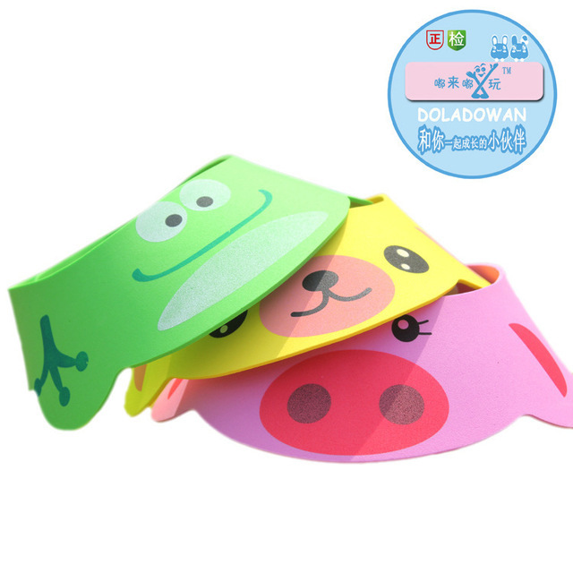Tapa de champú para niños populares transfronterizos protección del medio ambiente engrosada tapa de champú para niños gorro de baño para bebés gorro de ducha para bebés