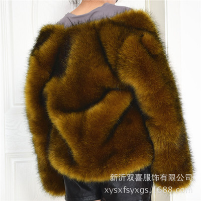 Fur wholesale 2018 new pattern leather and fur coat lady Long sleeve have cash less than that is registered in the accounts Fox Self cultivation overcoat leather and fur coat