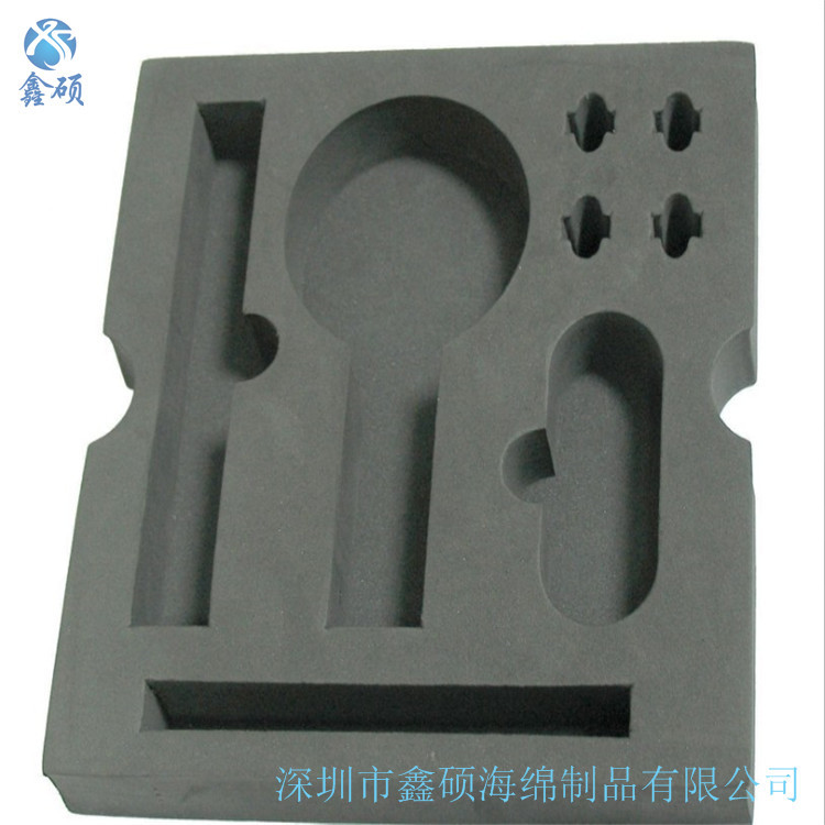 彩色植绒EVA雕刻一次成型EVA一次成型一体成型铝箱EVA包装定制