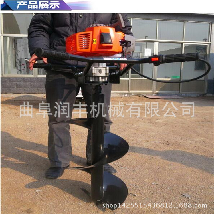 扭力强的挖坑机 路面栽树挖坑机 扎架子立柱挖坑机