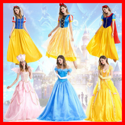 Halloween fairy tale story Snow Princess Dress Cinderella adult fairy Godmother Costume On behalf of wholesale