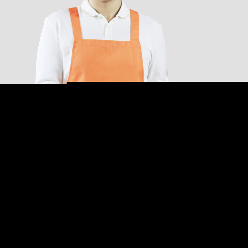 Algodón puro coreano moda publicidad delantal cocina a prueba de aceite café ropa de trabajo impermeable logotipo personalizado hombres y mujeres