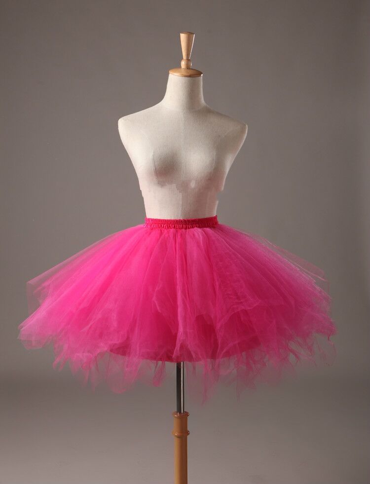 Candy color multi-color de media longitud pettiskirt estudio fotografía de la boda media-longitud pequeña falda de color de la falda de apoyo