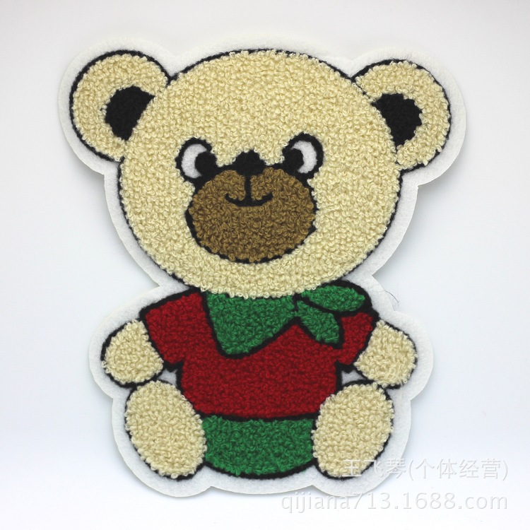 毛巾绣布贴补丁贴花 儿童衣服裤子装饰贴儿童补贴 12.5*18CM