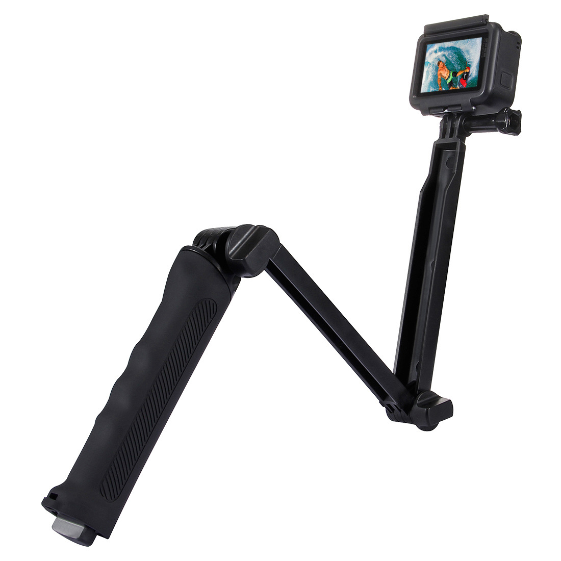 Lorsoul Ersatz für Gopro Helden 7 6 5 Handgriff-Verlängerungsstange Ausziehbare Einbein-Stativ Selfie-Stick