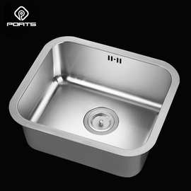 304不锈钢盆PS-261/450*390厨房单槽洗菜盆洗衣槽手术室洗手池