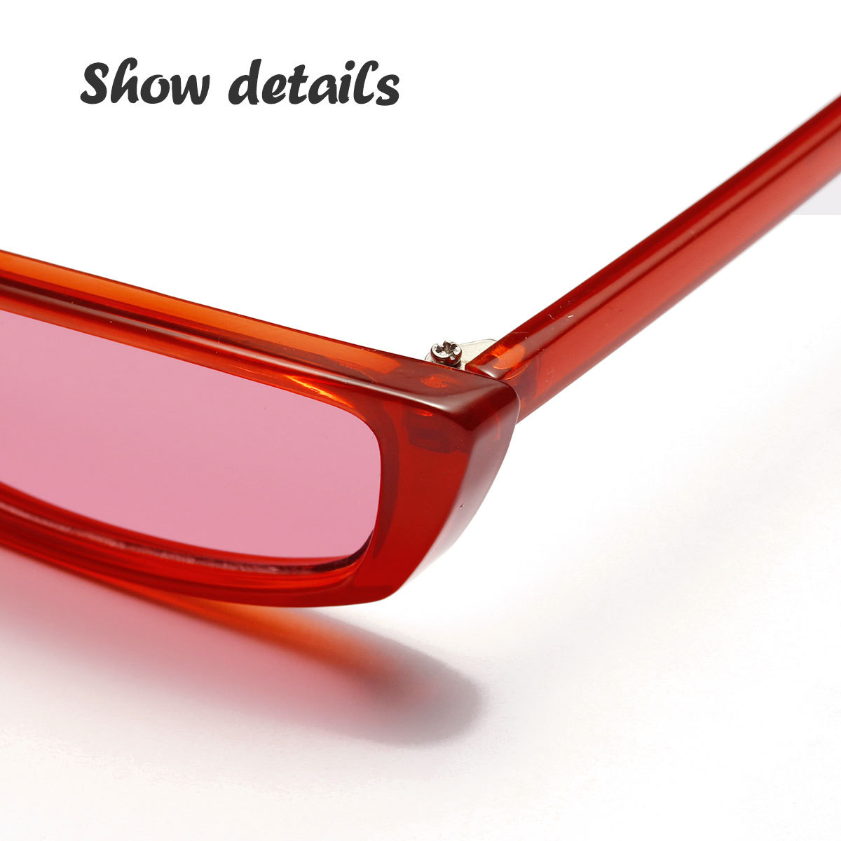 Concave Shape Retro Small Square Sunglasses display picture 1