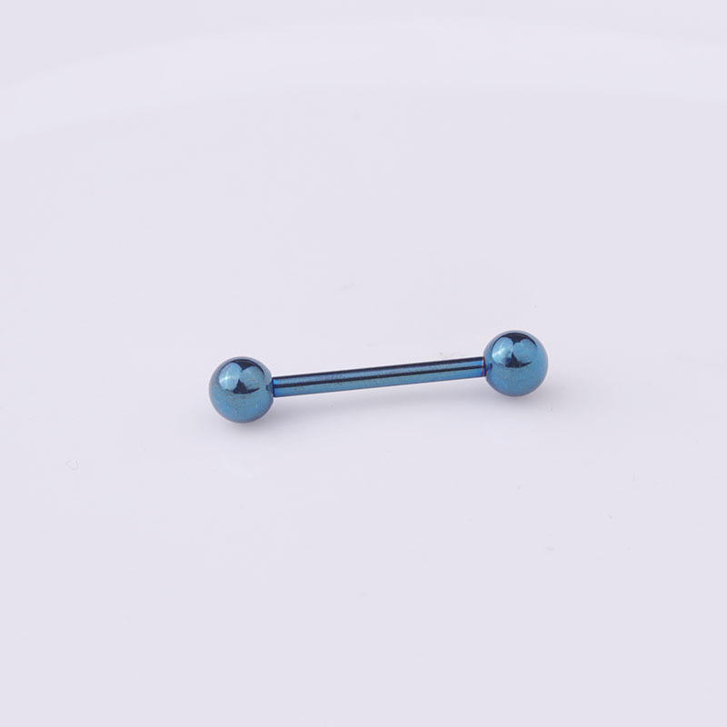 Classic piercing jewelry medical titanium steel tongue nail breast ringpicture6