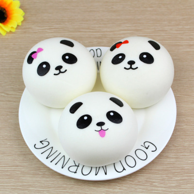 goods in stock PU simulation Slow rebound panda Expression bread Photography shot prop Safety and environmental protection Explosive money