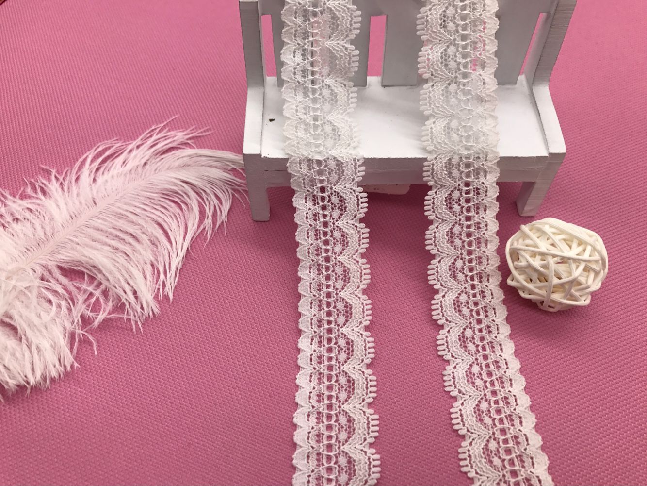 长乐弹力花边氨纶厂家直销长期现货供应2031# 宽度2.5CM