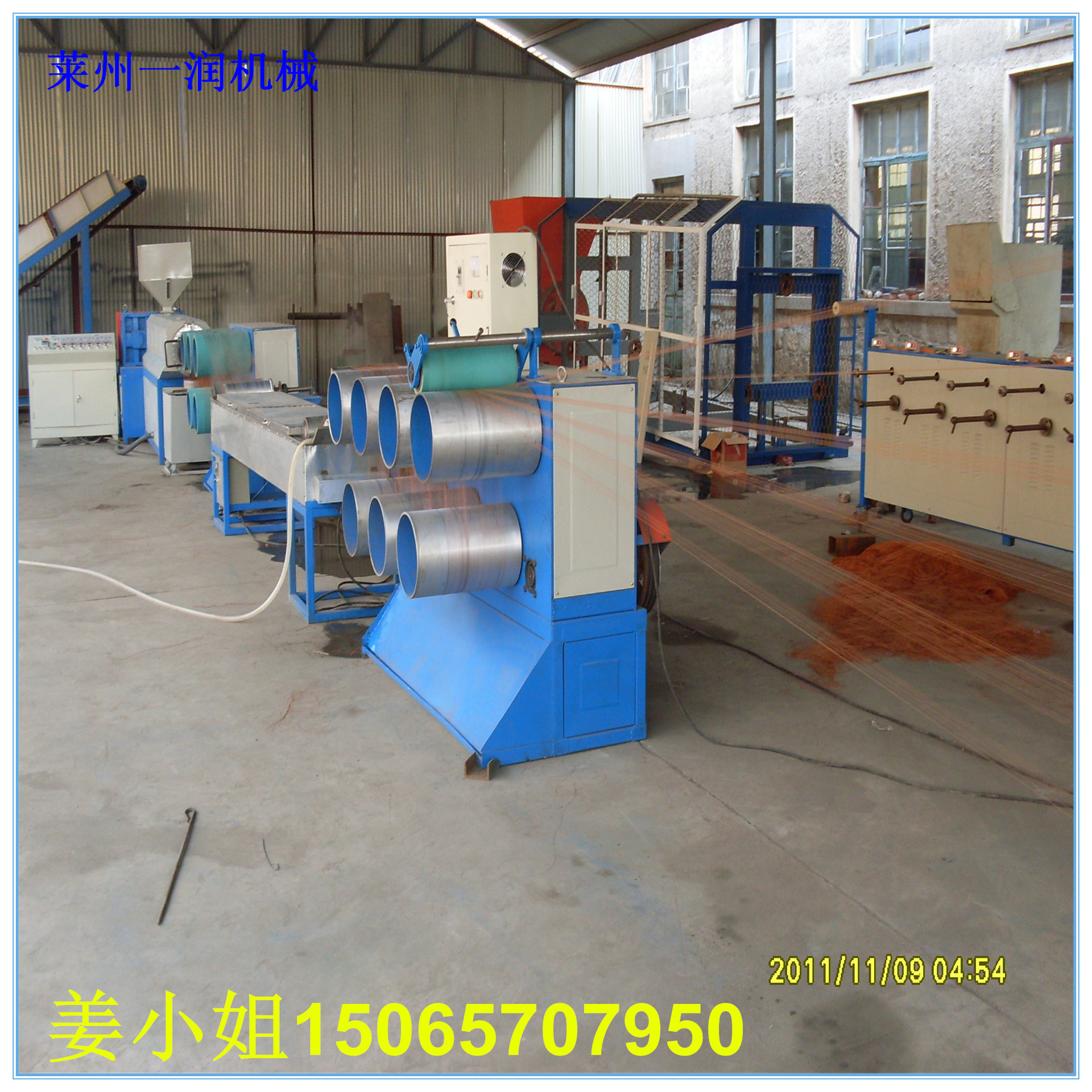 渔网线窗纱丝拉丝机抽丝生产线机组 PPPE塑料圆丝尼龙拉丝机