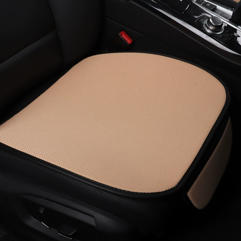 Льняная Автомобильная подушка Льняная маленькая квадратная подушка Льняная Подушка Комплект из трех предметов Зимняя Автомобильная подушка Льняная подушка