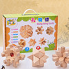 Wooden constructor, brainteaser, children's intellectual table set for adults, intellectual game