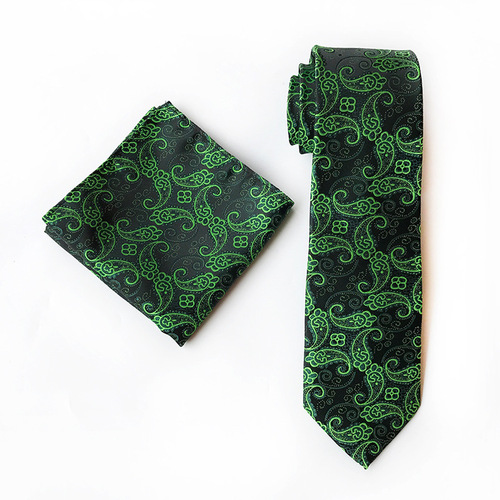 Supply of men's tie and suit pocket square set, simple and fashionable business suit