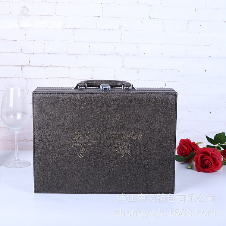 厂家直销交房箱 新款PU皮制物业交房盒子订制 礼品包装房产箱批发