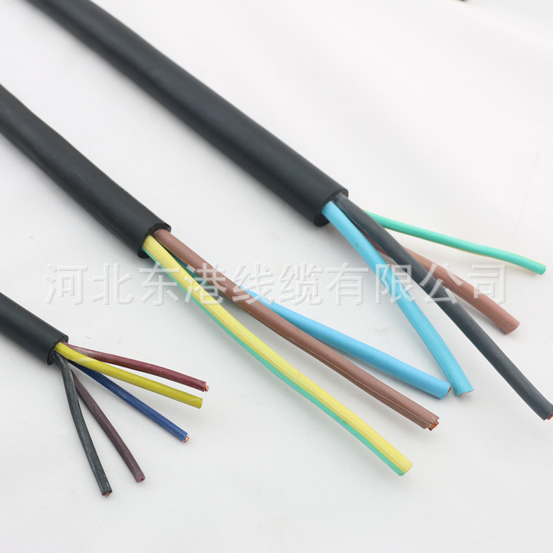 JHS 潜水泵专用电缆 深水井用防水电缆3x4+1x2.5mm2