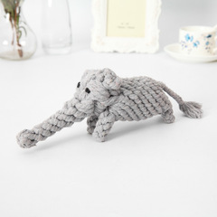 Dog toys, hand knitted toys, cotton rope knitted elephants, pet chew toys, pet supplies wholesale