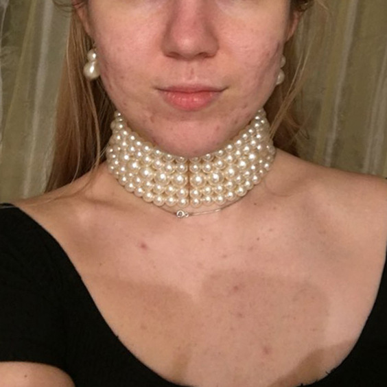 Occident and the United States pearlNecklace Set (Grab black)NHCT0063-Grab black