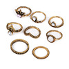 Retro set, ring, European style, with gem, Aliexpress