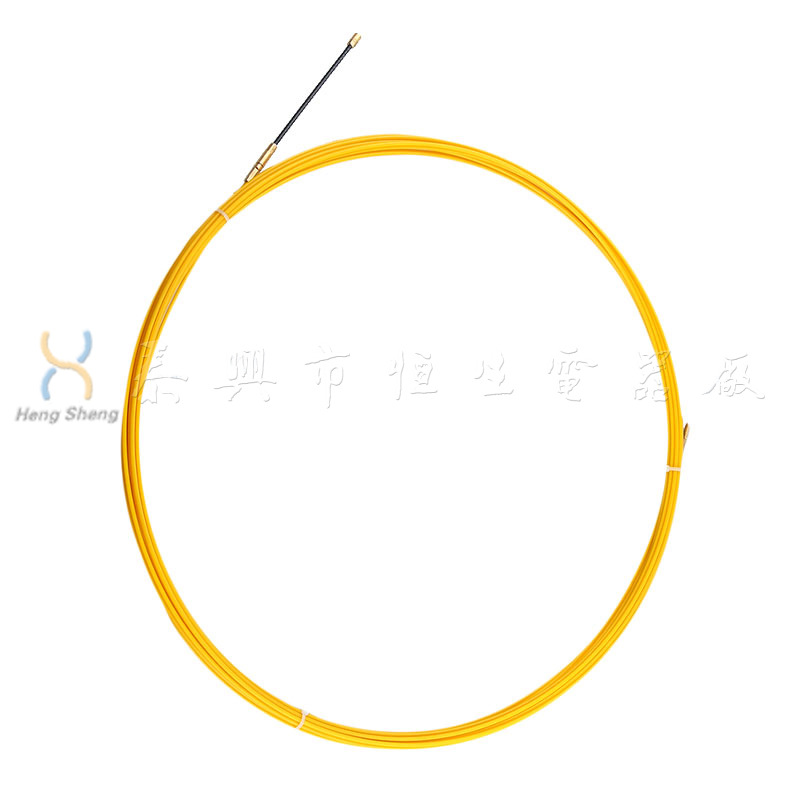 黄色玻纤穿墙线 引线拉线器 电工用 cable puller 30m 线经4mm