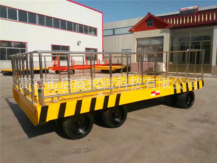 30吨平板拖车  不锈钢围栏运输拖车  工业平板车厂家供应