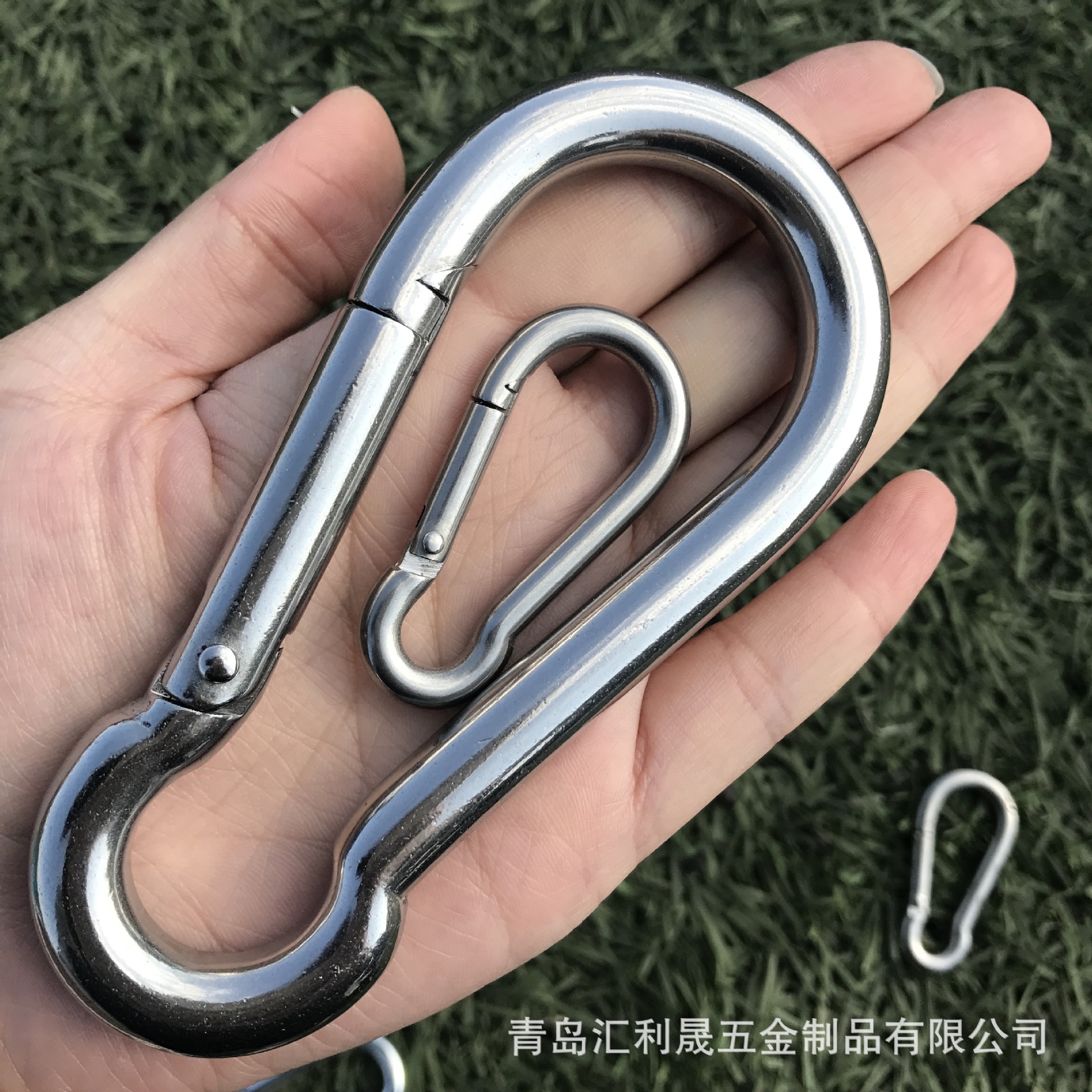 厂家直供 304不锈钢弹簧钩 snap hook 量大优惠 登山扣-阿里巴巴