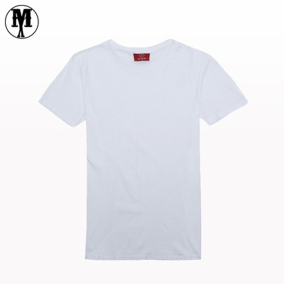 厂家直销180克白色纯棉圆领T恤定做文化衫定做活动服广告衫印字