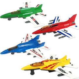 0928-A儿童塑胶回力战斗飞机航空军事模型玩具地摊热卖塑料战机20