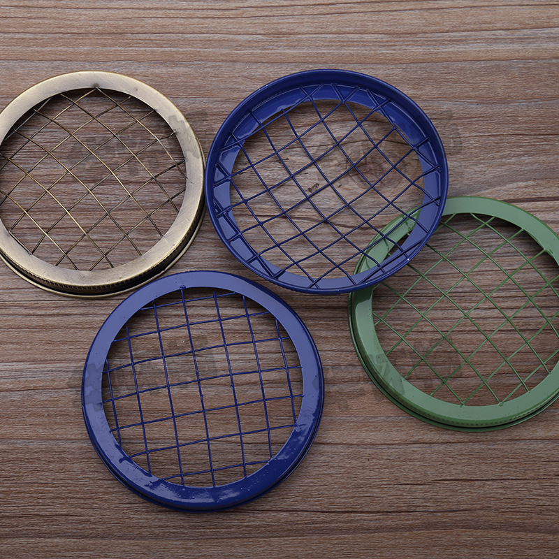 （厂家批发）优质梅森罐瓶盖盖子 喷漆电镀广口网盖100#