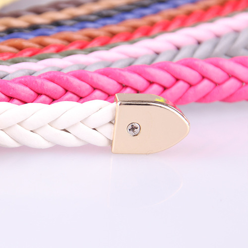 New women's thin belt, hand-woven thin belt, dress decoration, versatile casual belt wholesale 617