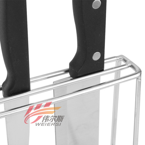 Origin factory stainless steel knife board stand, cutting board stand, combined kitchen knife and chopping board integrated storage rack