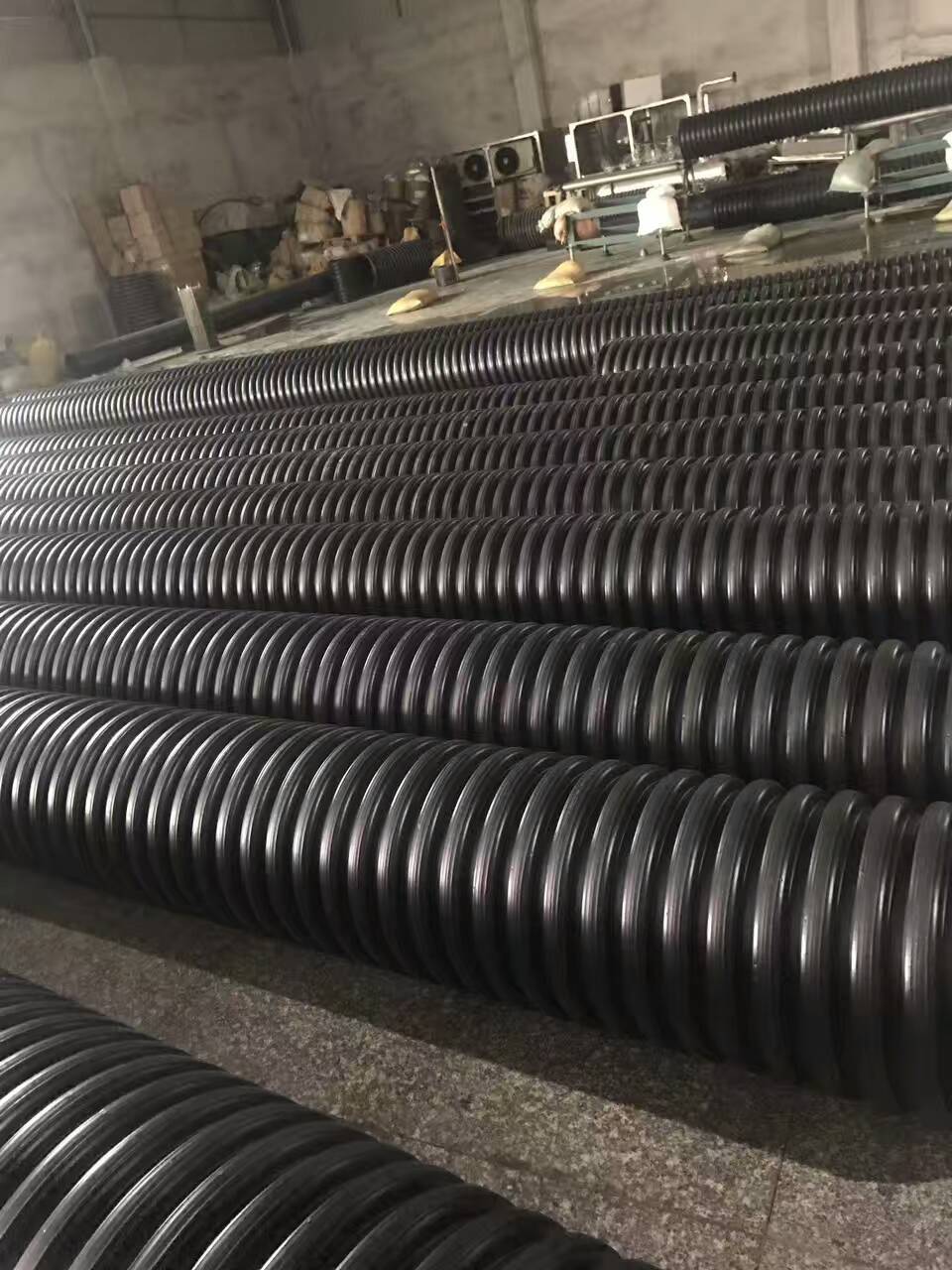 广州厂家批发大口径地埋水管 高密度 聚乙烯缠绕管下水道雨污管