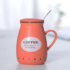 Breakfast ceramic cup creative retro milk cup coffee Mark cup logo practical gift water cup wholesale